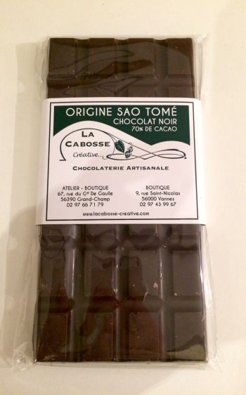 Tablette de chocolat  Sao Tomé