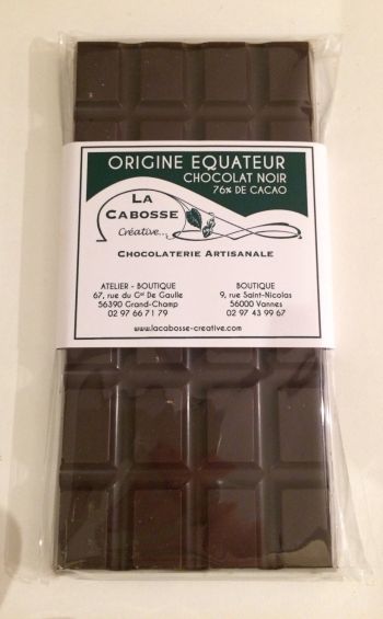Tablette de chocolat Equateur