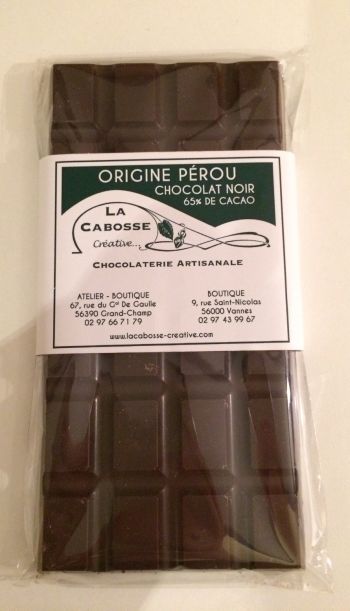 Tablette de chocolat Pérou