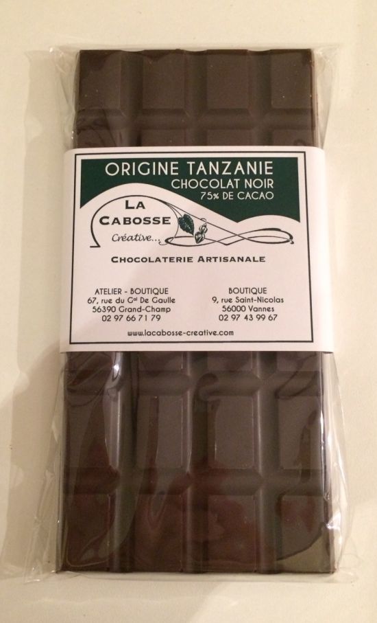 Tablette de chocolat Tanzanie
