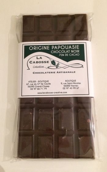Tablette de chocolat Papouasie
